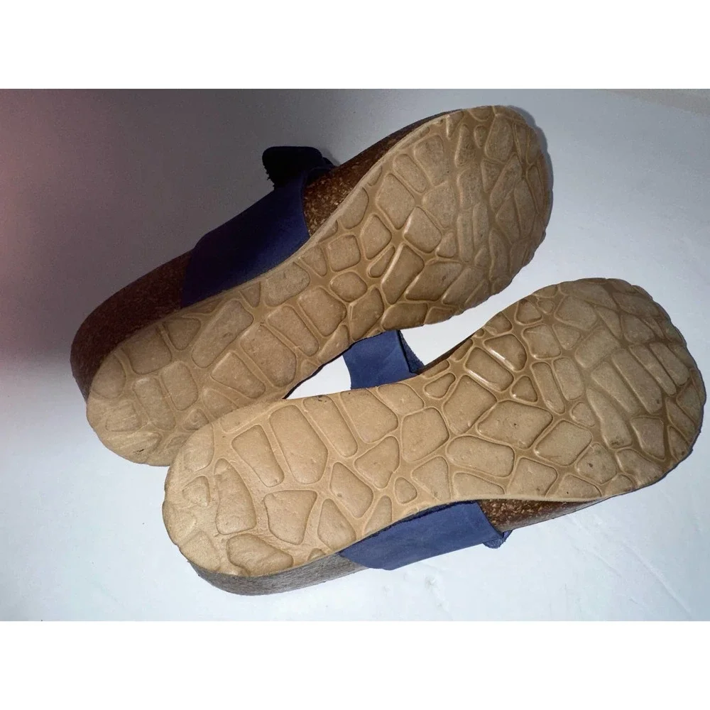 Mila Paoli Blue Braided Leather Sandals‎ size 8